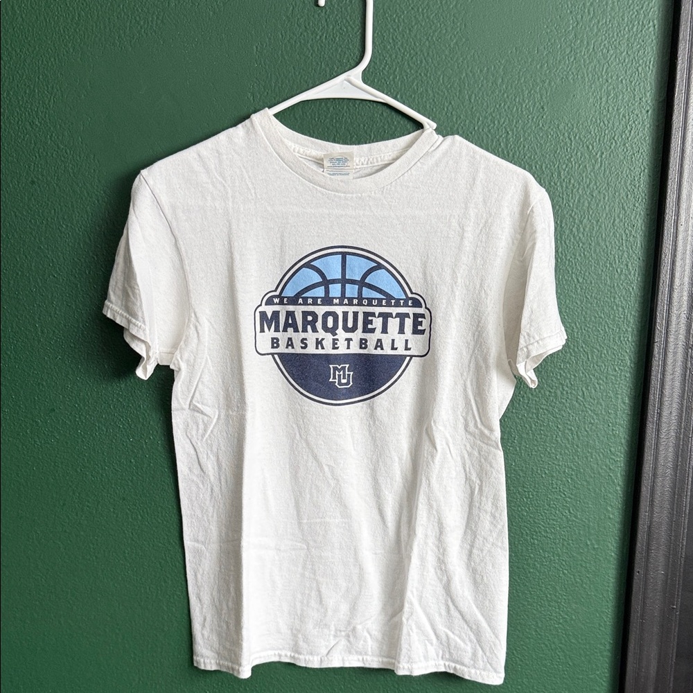 Delta Pro Weight White and Blue Basketball T-Shirt